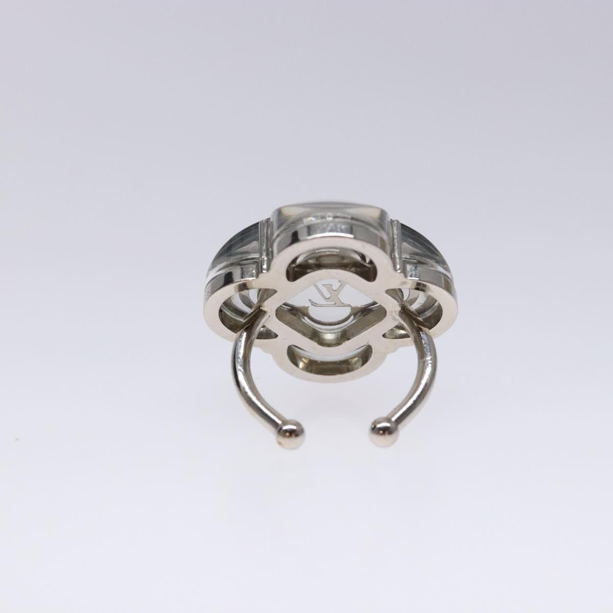 LOUIS VUITTON Berg Alafoli Ring metal Silver M65665 #21(JP Size) LV Auth 135225V