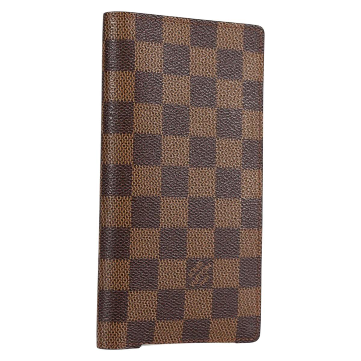 LOUIS VUITTON Damier Ebene Porte Valeurs Cartes Credit N61823 LV Auth 135229V