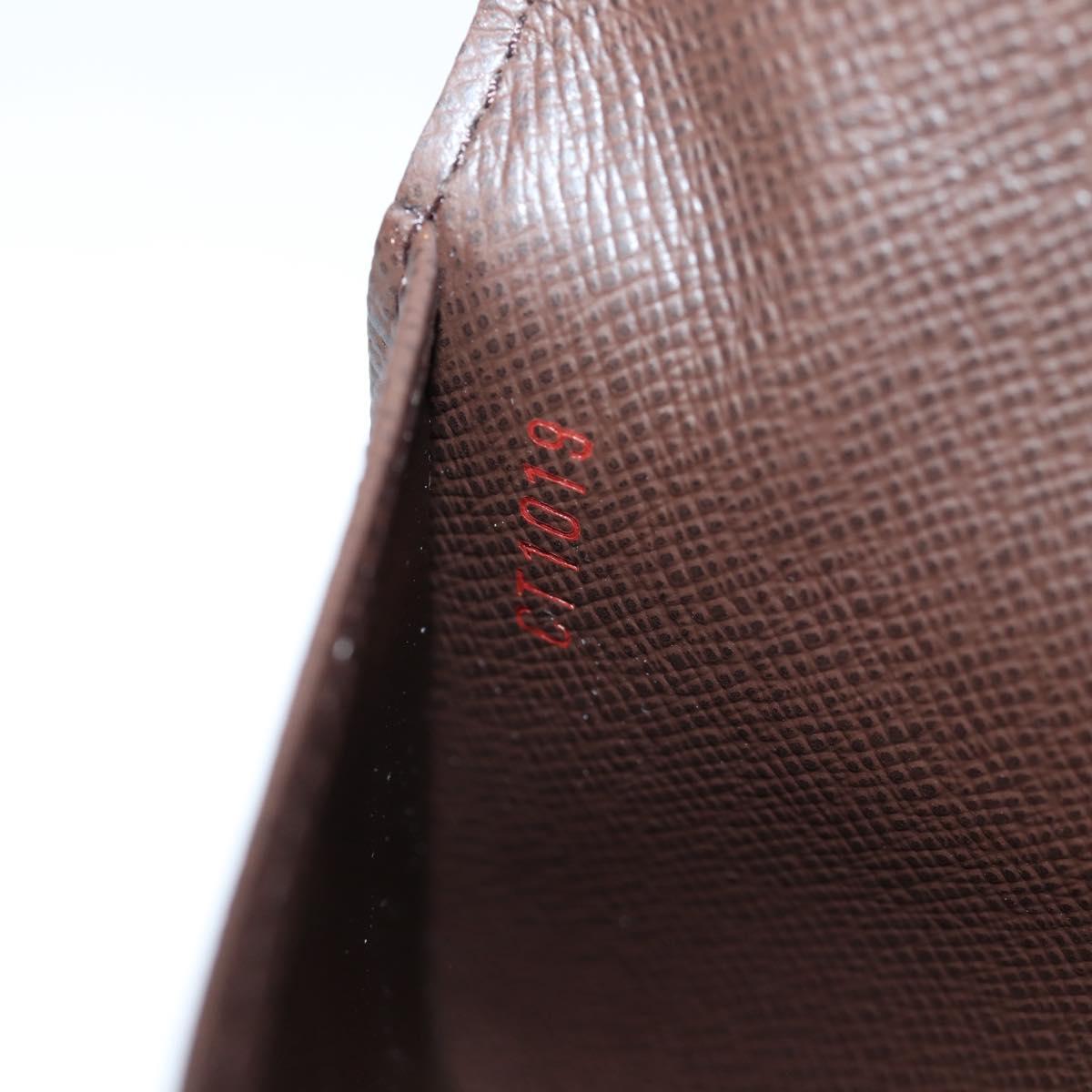 LOUIS VUITTON Damier Ebene Porte Valeurs Cartes Credit N61823 LV Auth 135229V