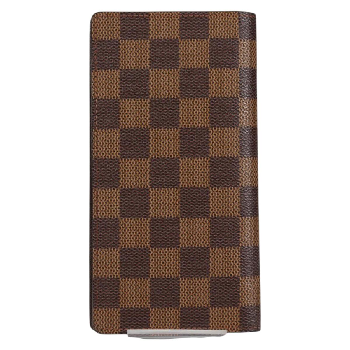 LOUIS VUITTON Damier Ebene Porte Valeurs Cartes Credit N61823 LV Auth 135229V