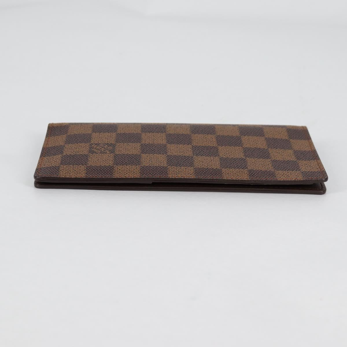 LOUIS VUITTON Damier Ebene Porte Valeurs Cartes Credit N61823 LV Auth 135229V