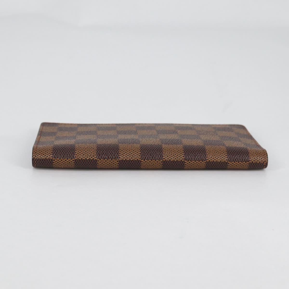 LOUIS VUITTON Damier Ebene Porte Valeurs Cartes Credit N61823 LV Auth 135229V