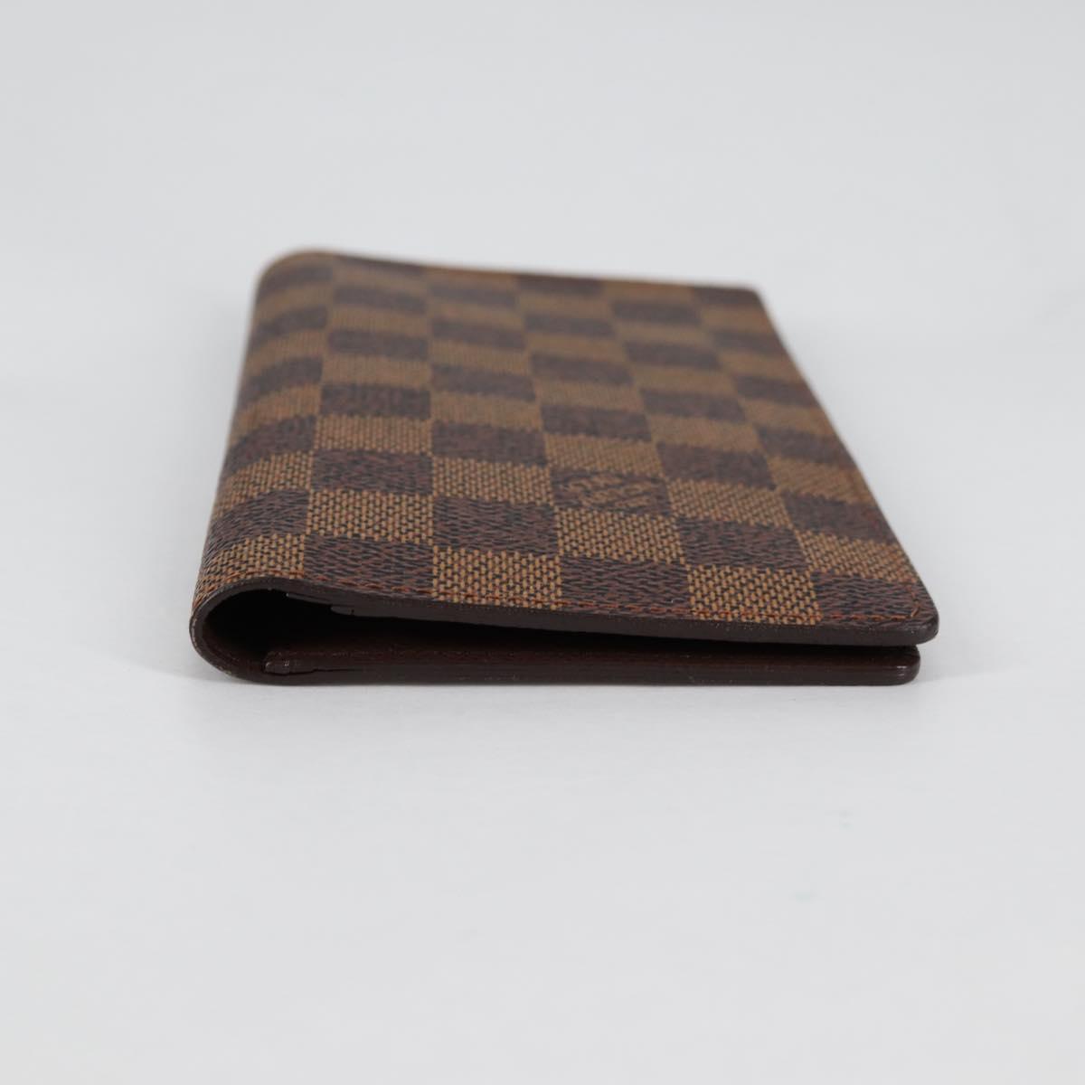 LOUIS VUITTON Damier Ebene Porte Valeurs Cartes Credit N61823 LV Auth 135229V