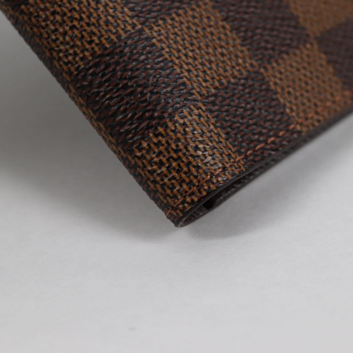 LOUIS VUITTON Damier Ebene Porte Valeurs Cartes Credit N61823 LV Auth 135229V