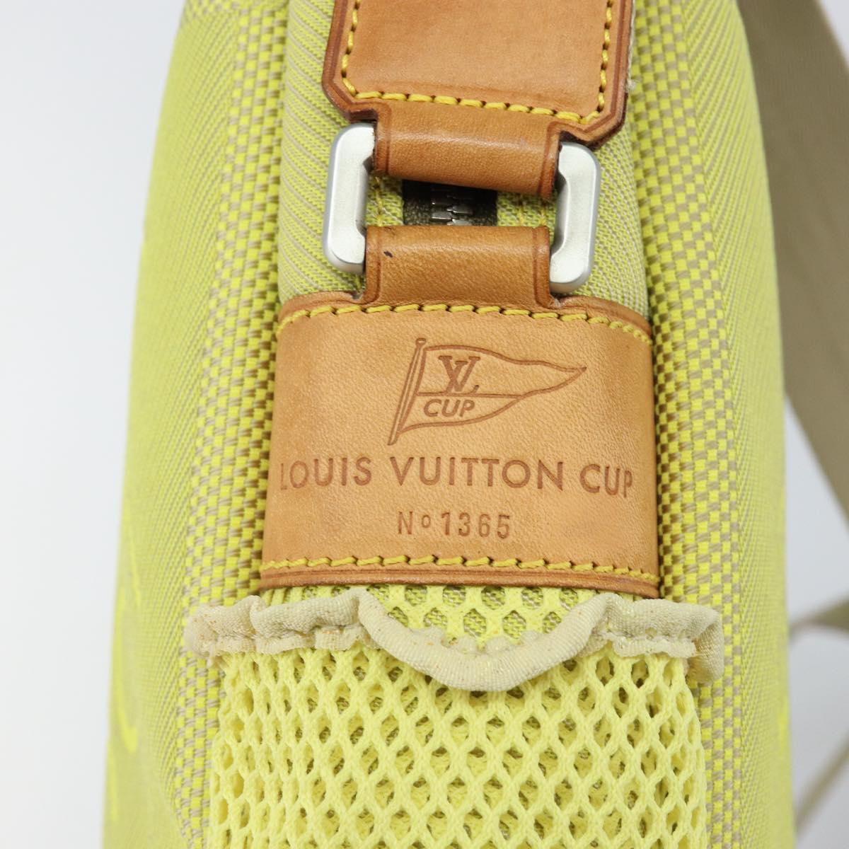 LOUIS VUITTON Damier Geant LV Cup Weatherly Bag Yellow M80636 LV Auth 135237