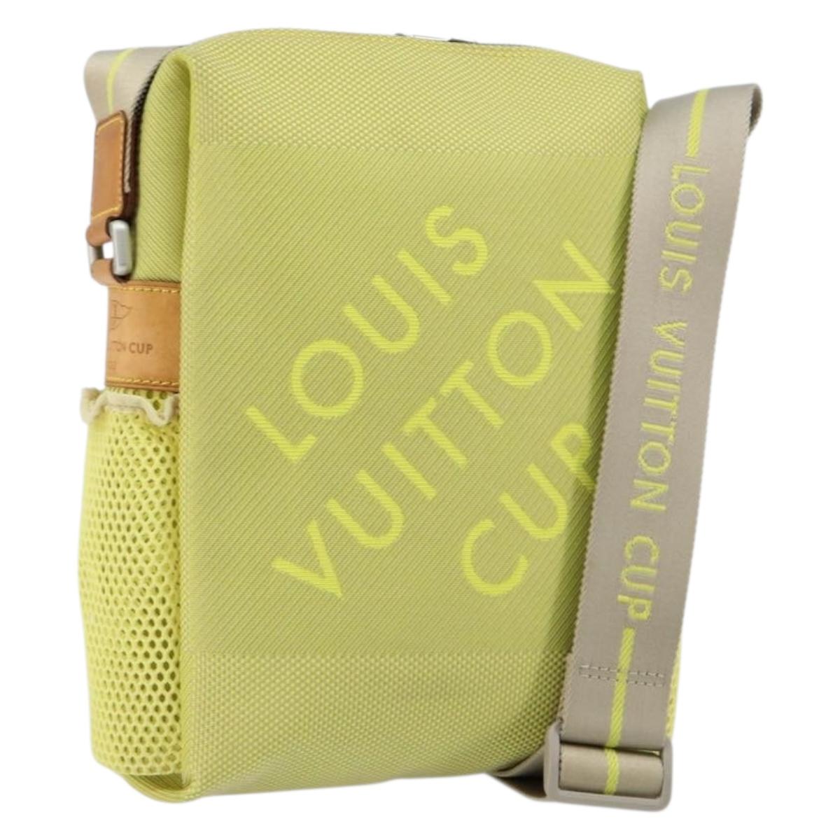 LOUIS VUITTON Damier Geant LV Cup Weatherly Bag Yellow M80636 LV Auth 135237
