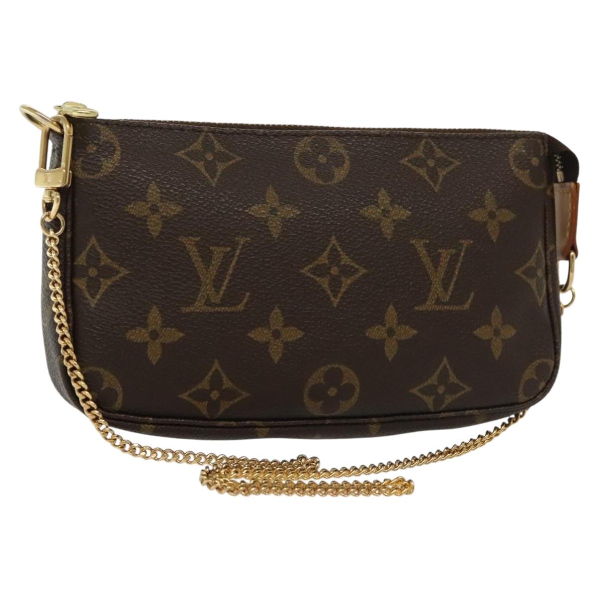 LOUIS VUITTON Monogram Mini Pochette Accessoires Pouch M58009 LV Auth 135251