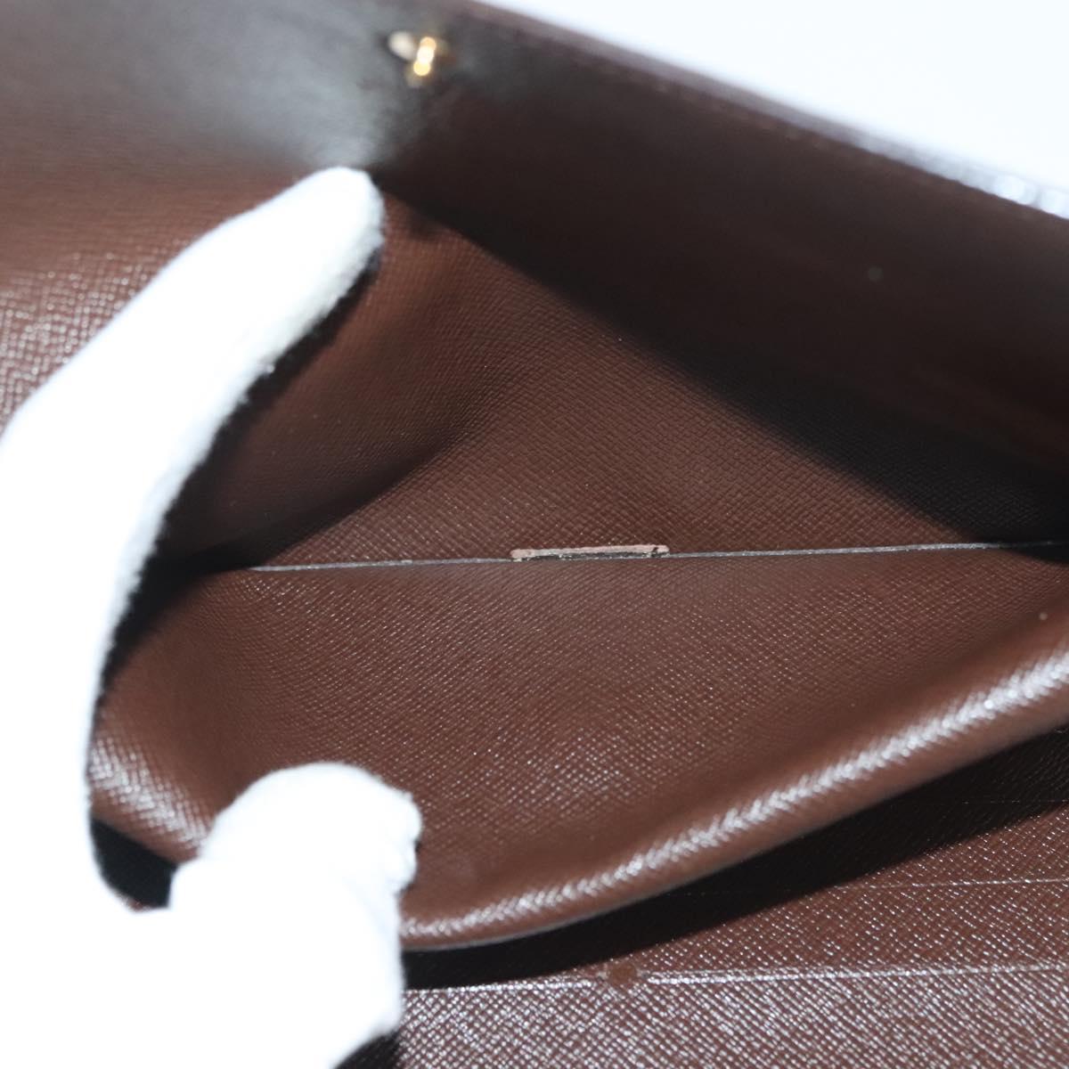 LOUIS VUITTON Damier Ebene Portefeuille International Wallet N61217 Auth 135260