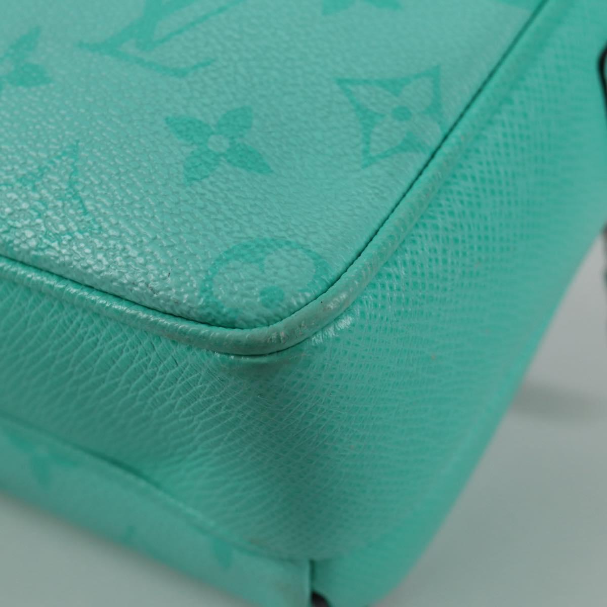 LOUIS VUITTON Taiga Lama Monogram Outdoor Messenger PM Bag M30241 LV Auth 135269