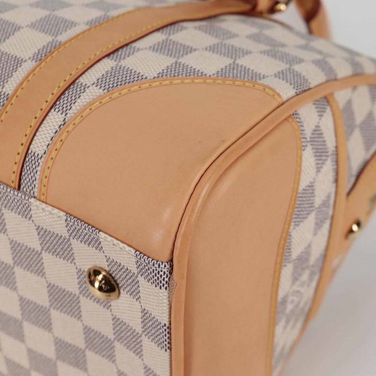 LOUIS VUITTON Damier Azur Berkeley Hand Bag N52001 LV Auth 135278M