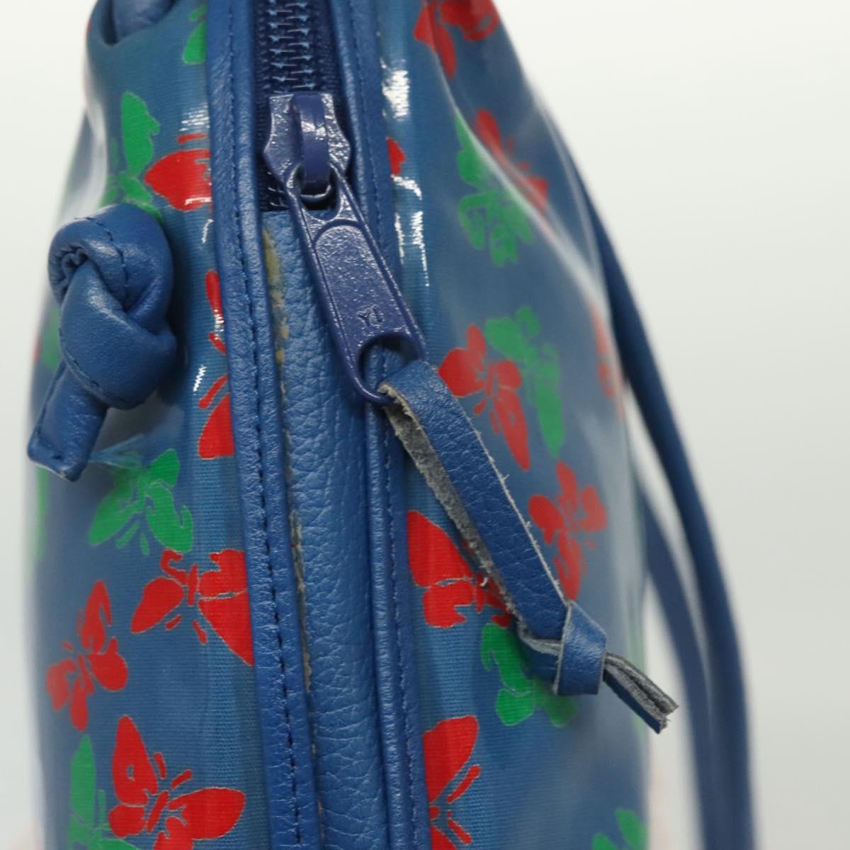 BOTTEGA VENETA Shoulder Bag Enamel Blue Auth 135284