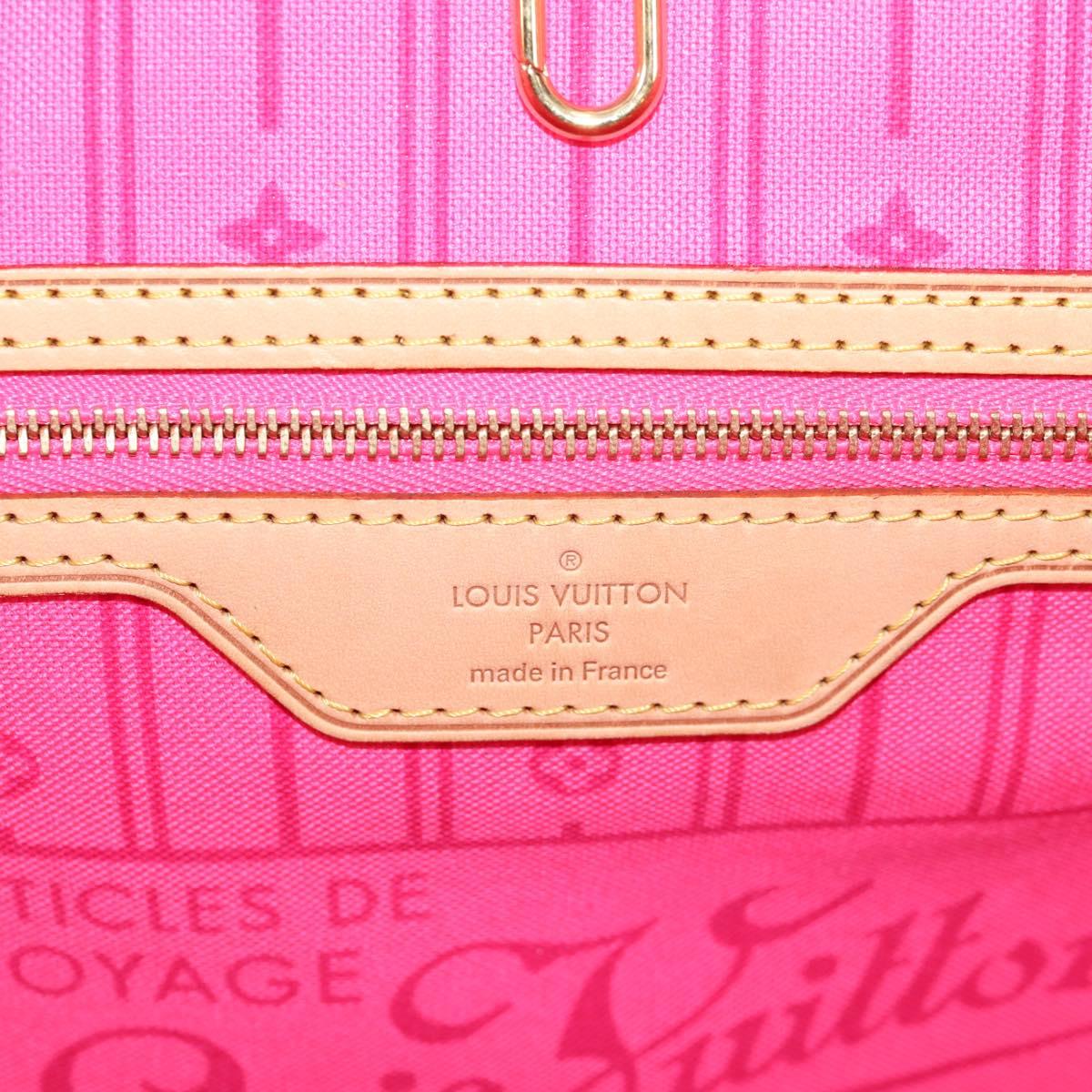 LOUIS VUITTON Monogram Rose Neverfull MM Tote Bag M48613 LV Auth 135291SV