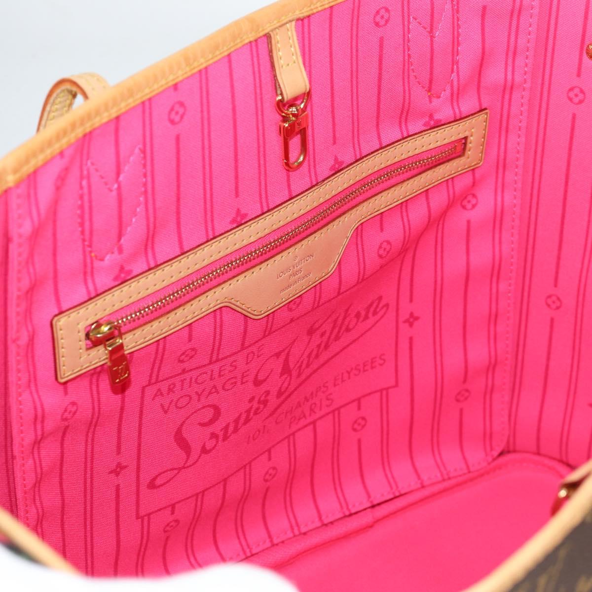 LOUIS VUITTON Monogram Rose Neverfull MM Tote Bag M48613 LV Auth 135291SV