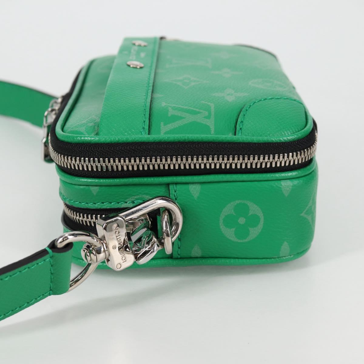 LOUIS VUITTON Taiga Lama Alpha Wearable Wallet NV Bag M30997 LV Auth 135292M