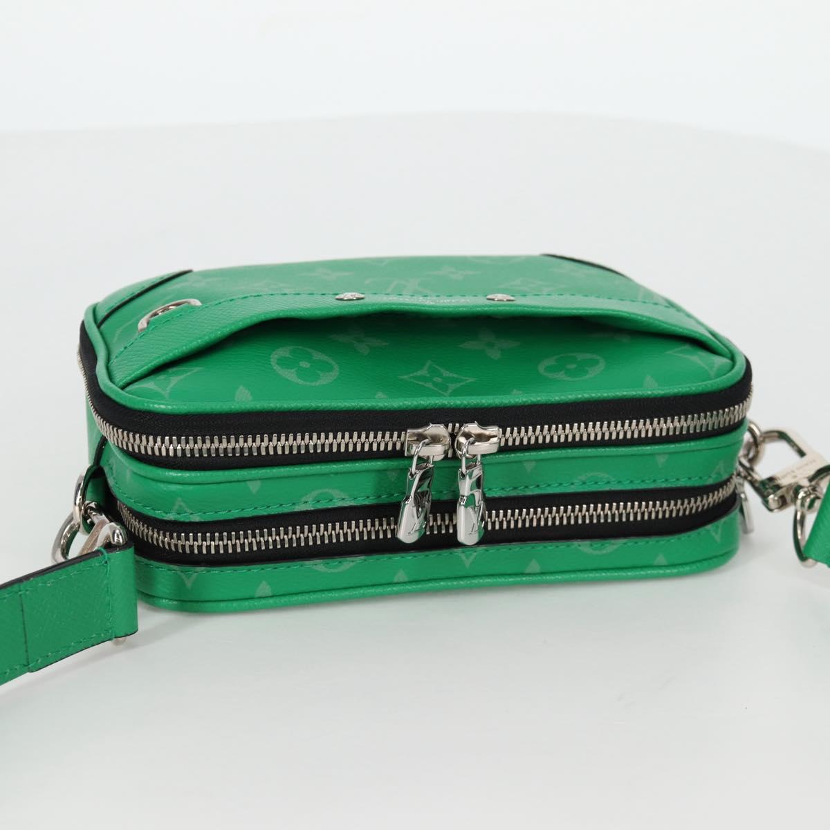 LOUIS VUITTON Taiga Lama Alpha Wearable Wallet NV Bag M30997 LV Auth 135292M