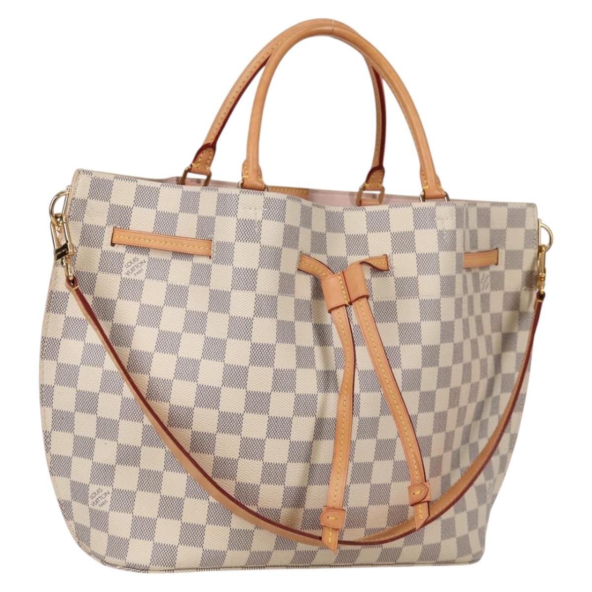 LOUIS VUITTON Damier Azur Giroratta Hand Bag N41579 LV Auth 135293M