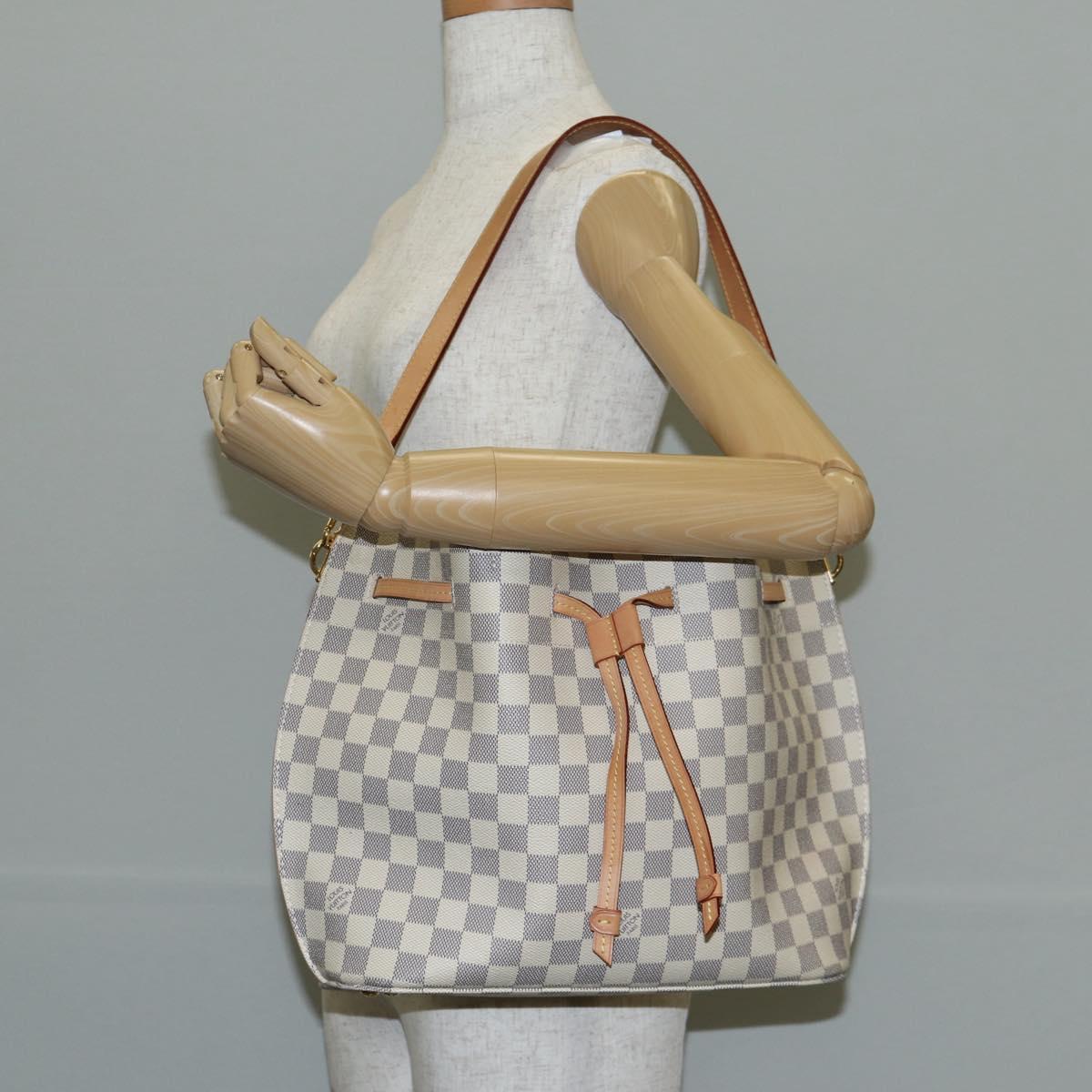 LOUIS VUITTON Damier Azur Giroratta Hand Bag N41579 LV Auth 135293M