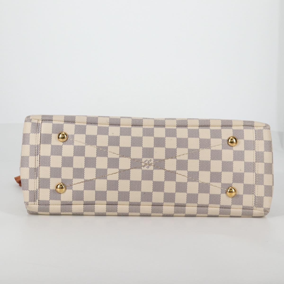 LOUIS VUITTON Damier Azur Lymington Tote Bag 2way N40022 LV Auth 135294M