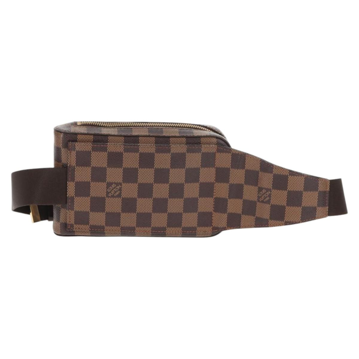 LOUIS VUITTON Damier Ebene Geronimos Shoulder Bag N51994 LV Auth 135296V