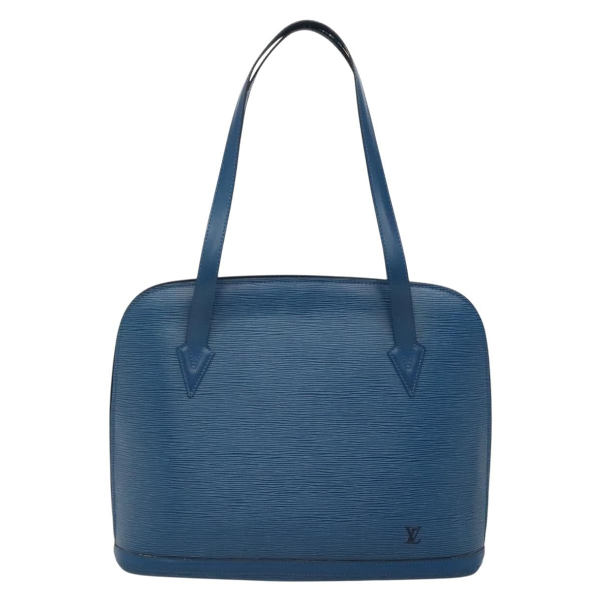 LOUIS VUITTON Epi Lussac Shoulder Bag Blue M52285 LV Auth 135304