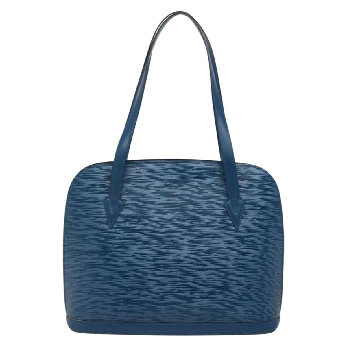 LOUIS VUITTON Epi Lussac Shoulder Bag Blue M52285 LV Auth 135304