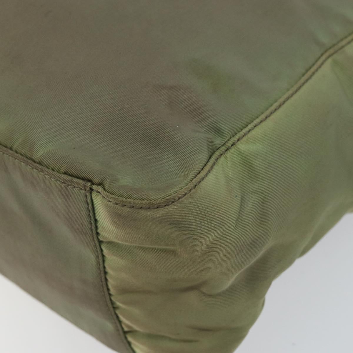 PRADA Tote Bag Nylon Khaki Auth 135309