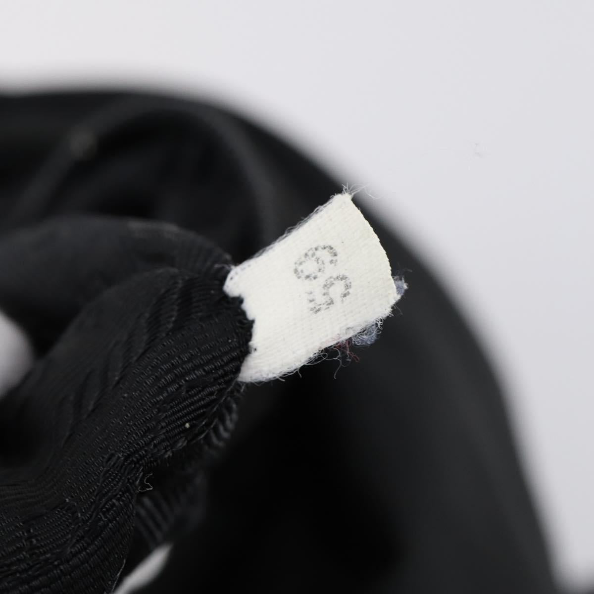 PRADA Backpack Nylon Black Silver Auth 135321