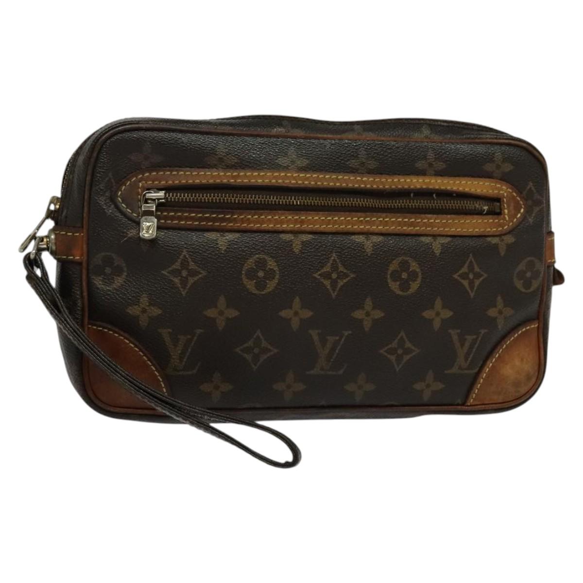 LOUIS VUITTON Monogram Marly Dragonne GM Clutch Bag M51825 LV Auth 135362