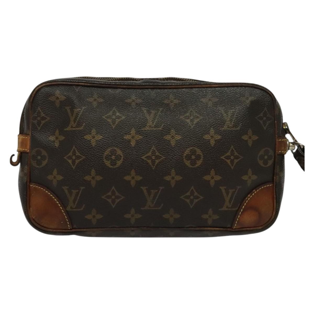 LOUIS VUITTON Monogram Marly Dragonne GM Clutch Bag M51825 LV Auth 135362