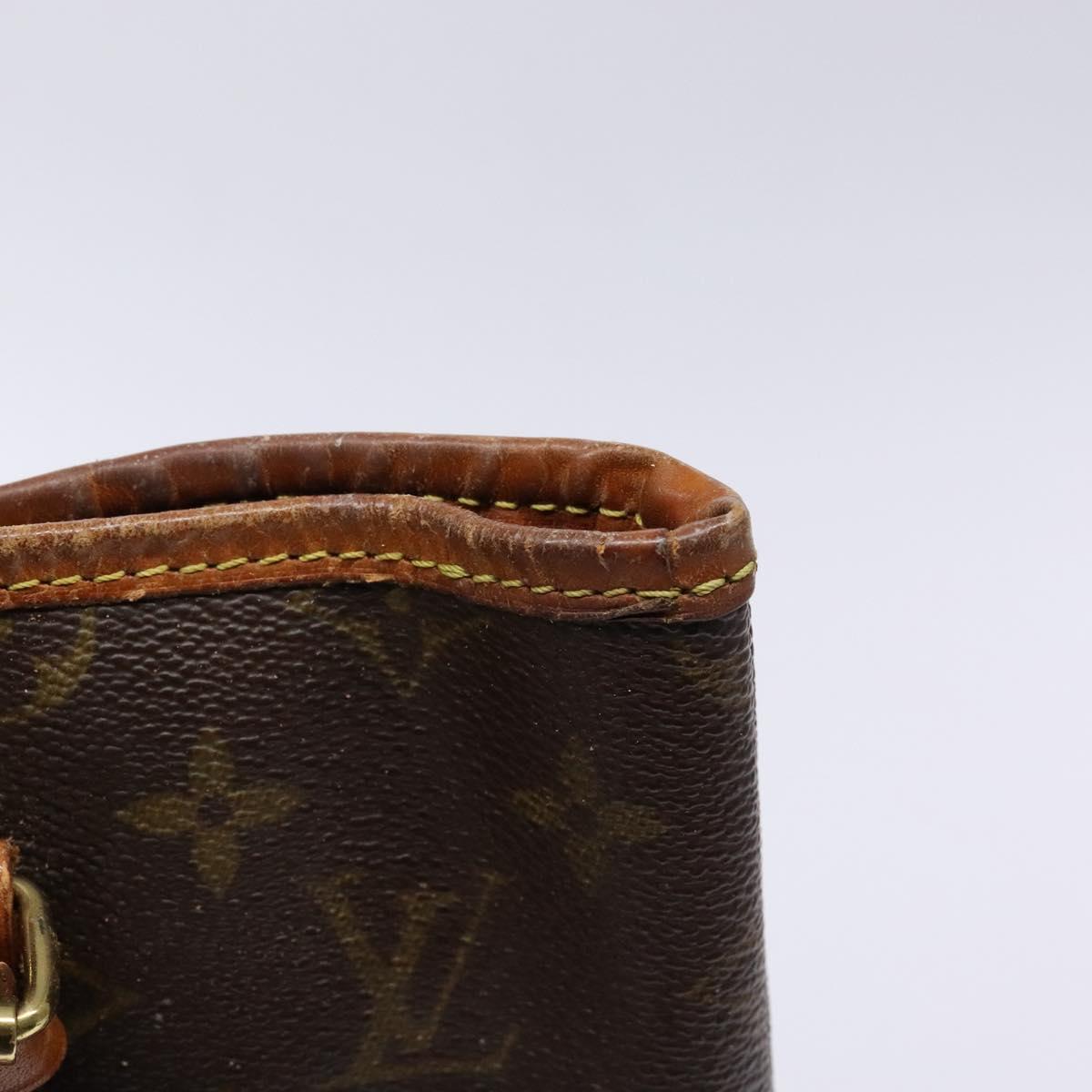 LOUIS VUITTON Monogram Bucket GM Shoulder Bag M42236 LV Auth 135369
