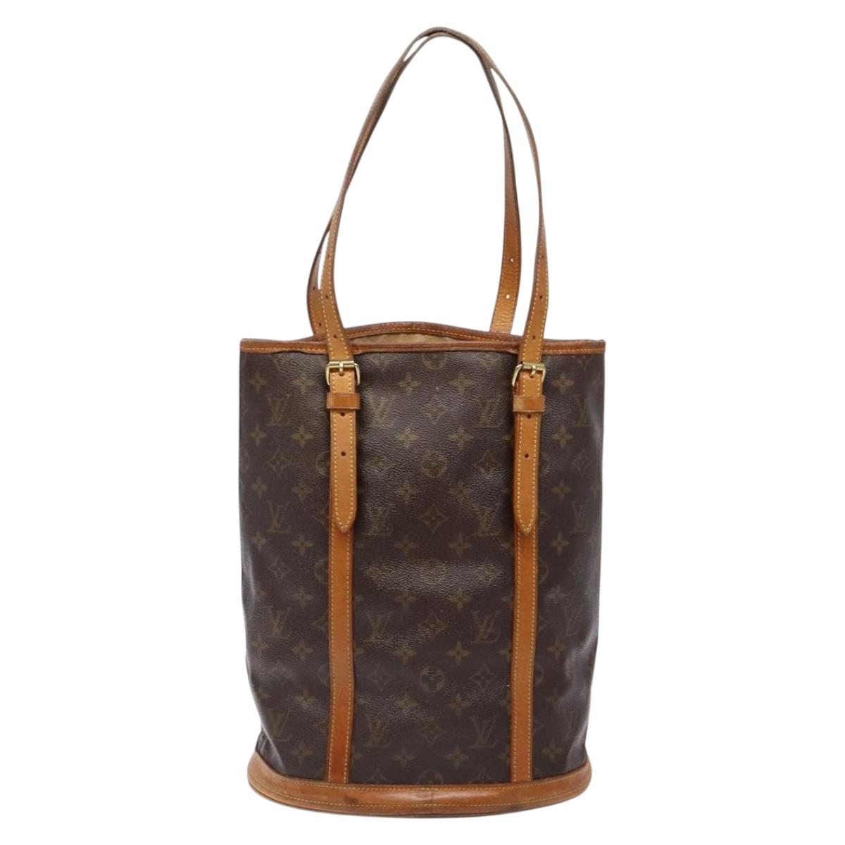 LOUIS VUITTON Monogram Bucket GM Shoulder Bag M42236 LV Auth 135369