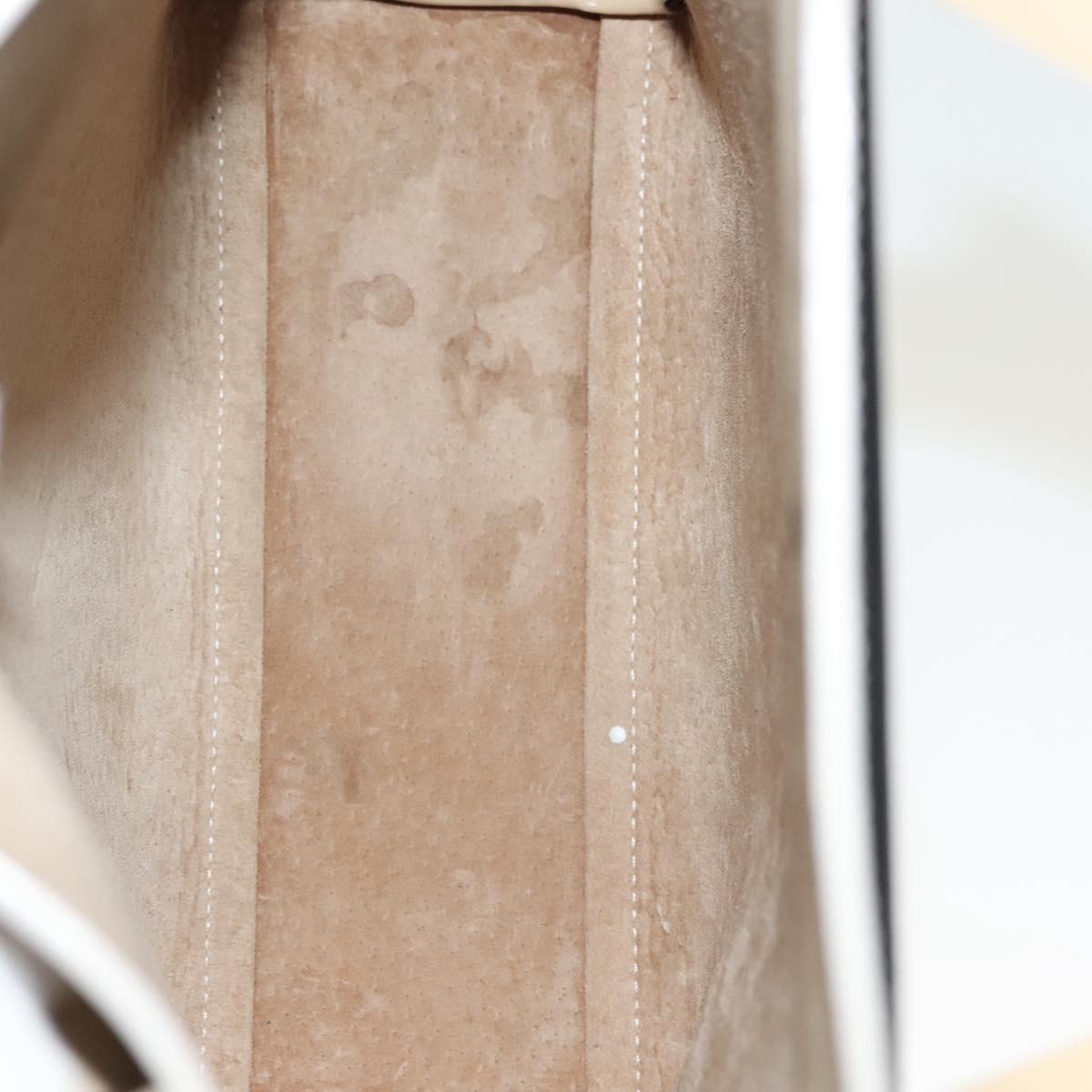 GUCCI Hand Bag Patent leather Beige 000 2058 0558 0 Auth 135372
