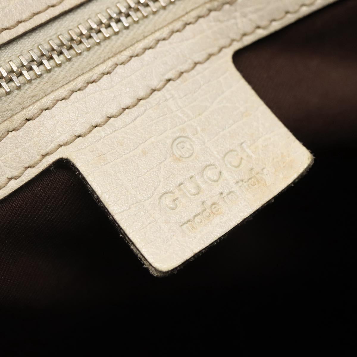 GUCCI GG Canvas Sherry Line Tote Bag Beige Gold 139260 Auth 135376