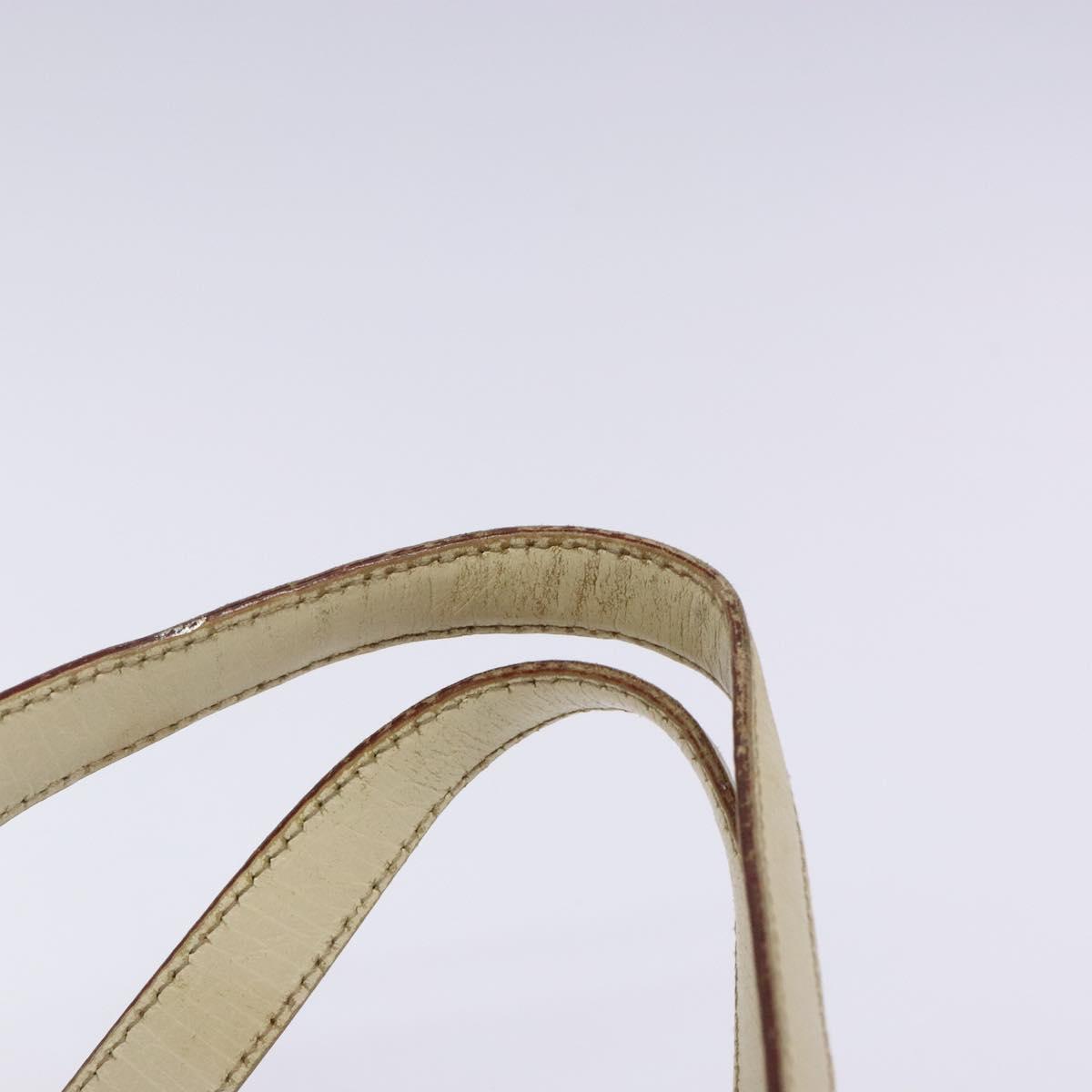 GUCCI GG Canvas Sherry Line Tote Bag Beige Gold 137396 Auth 135378