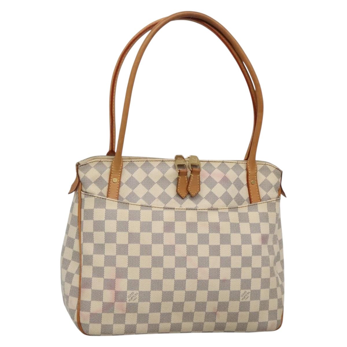 LOUIS VUITTON Damier Azur Figeri PM Shoulder Bag N41176 LV Auth 135424