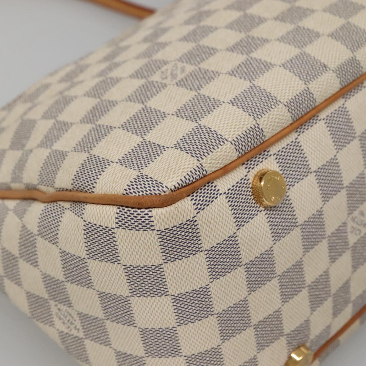 LOUIS VUITTON Damier Azur Figeri PM Shoulder Bag N41176 LV Auth 135424