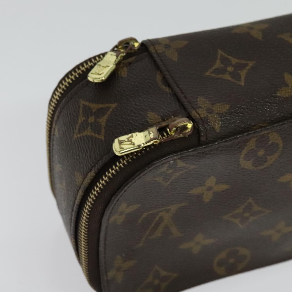 LOUIS VUITTON Monogram Trousse Blush GM Cosmetic Pouch M47505 LV Auth 135428