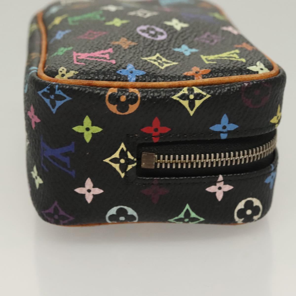 LOUIS VUITTON Multicolor Trousse Wapity Pouch Black M58034 Auth 135439