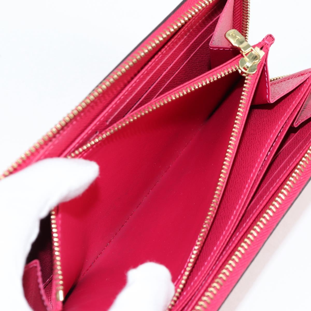 LOUIS VUITTON Epi Zippy Wallet Long Wallet Pink M62609 LV Auth 135440M