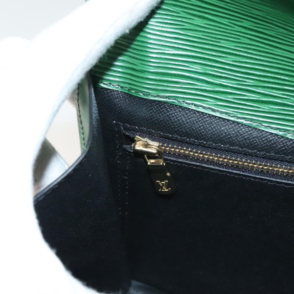 LOUIS VUITTON Epi Montaigne 23 Clutch Bag Green M52664 LV Auth 135445