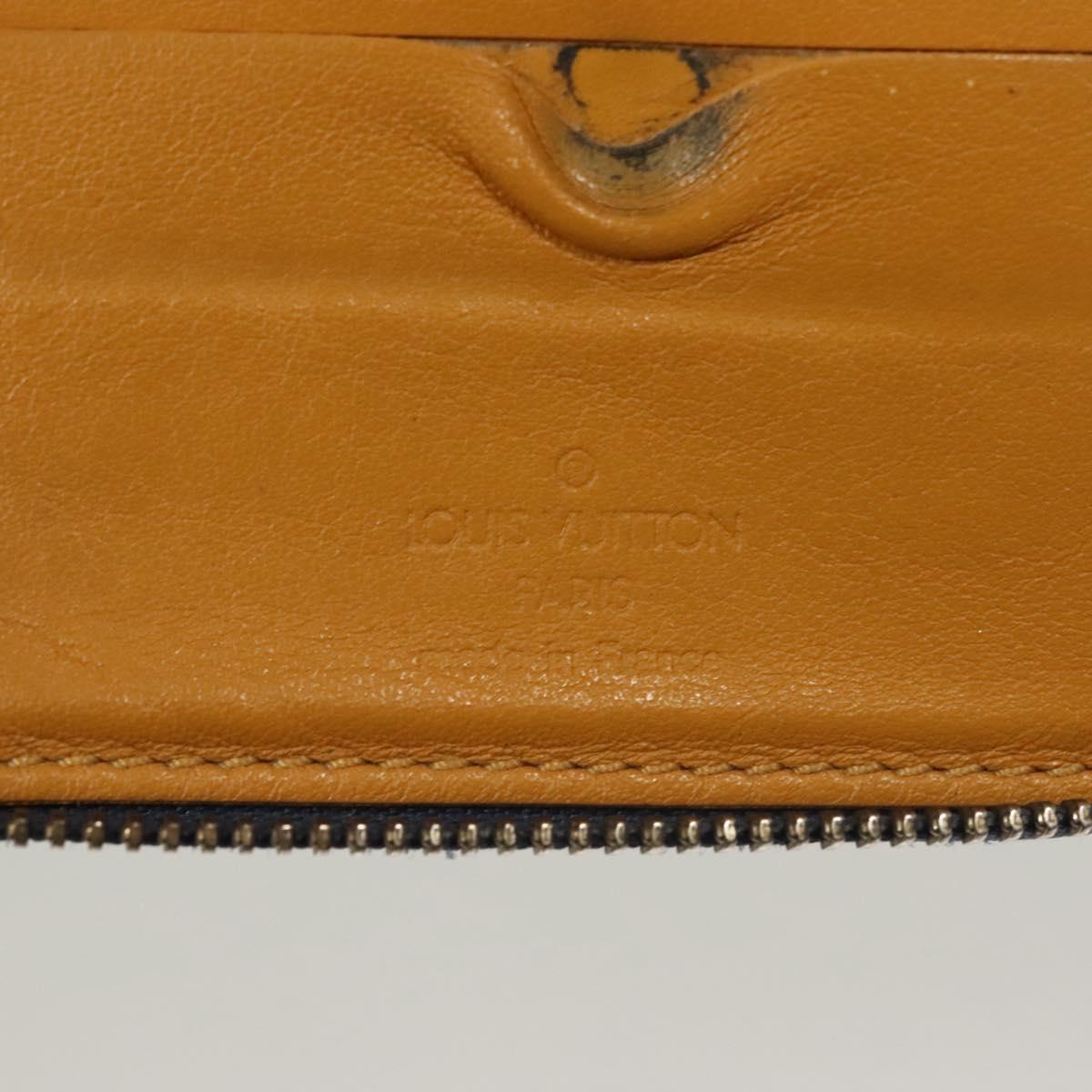 LOUIS VUITTON Monogram Denim Mini Zippy Wallet Wallet Blue M95342 LV Auth 135447