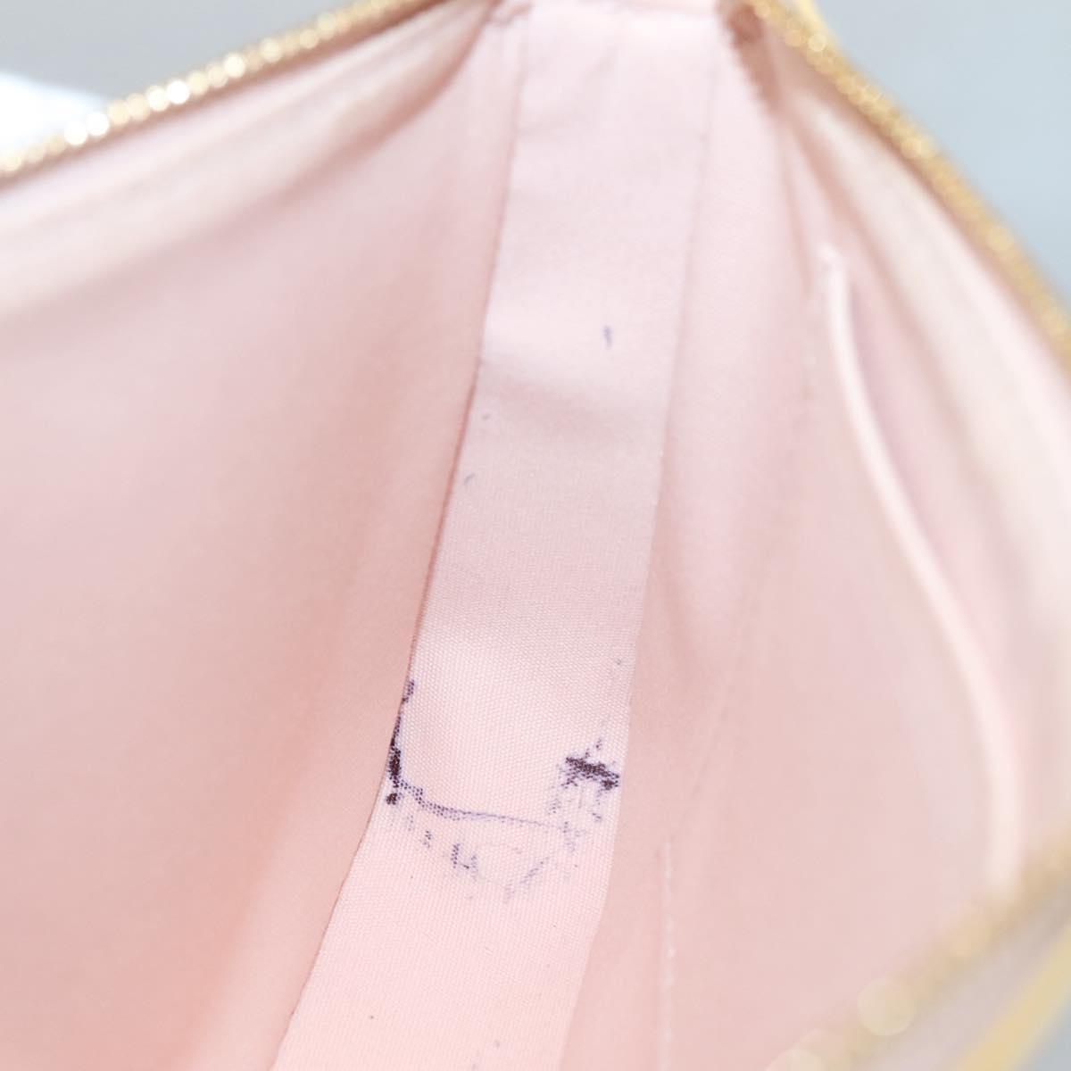 LOUIS VUITTON Vernis Pochette Accessoires Rose Angelique M90072 LV Auth 135464