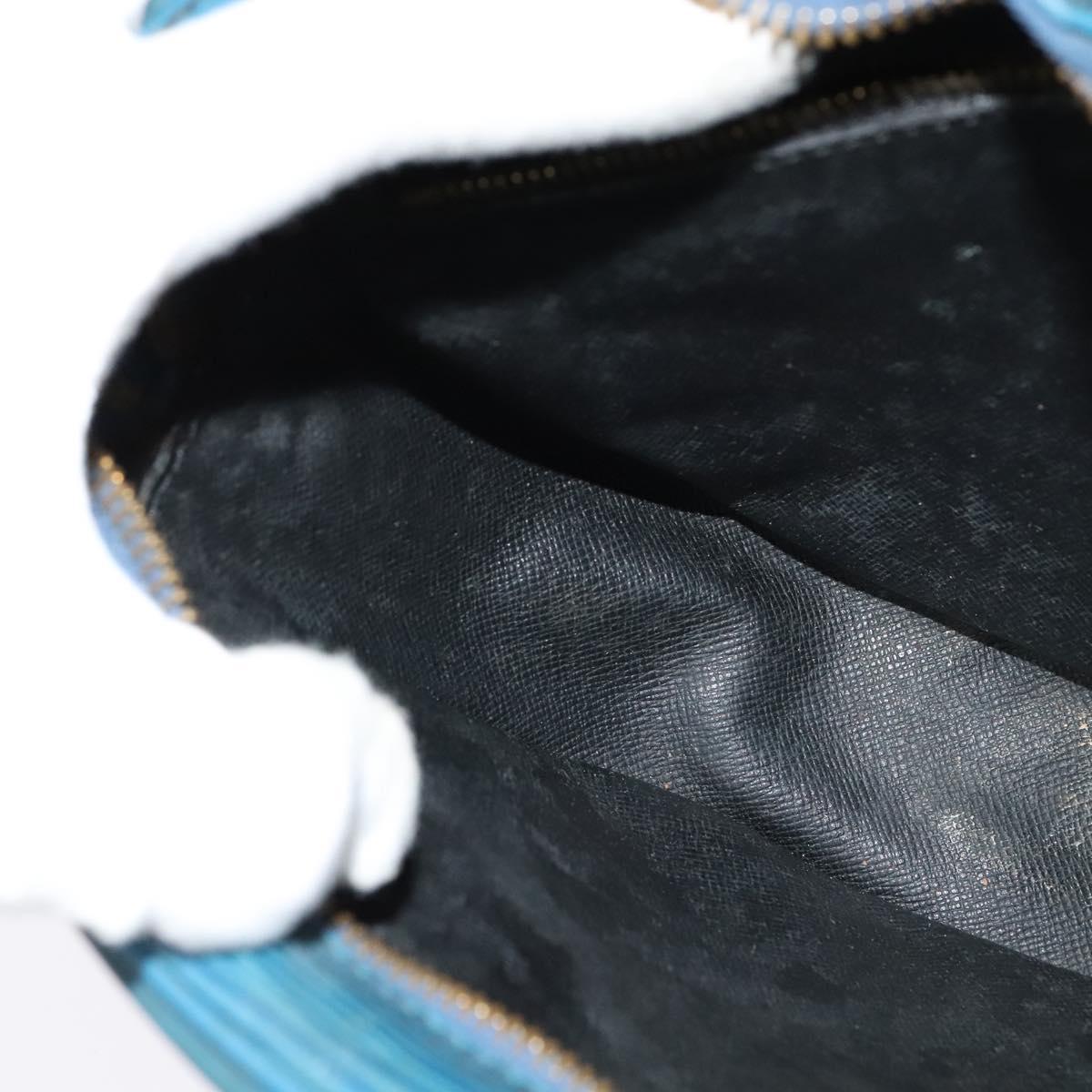 LOUIS VUITTON Epi June Feuille Shoulder Bag Blue M52155 LV Auth 135469