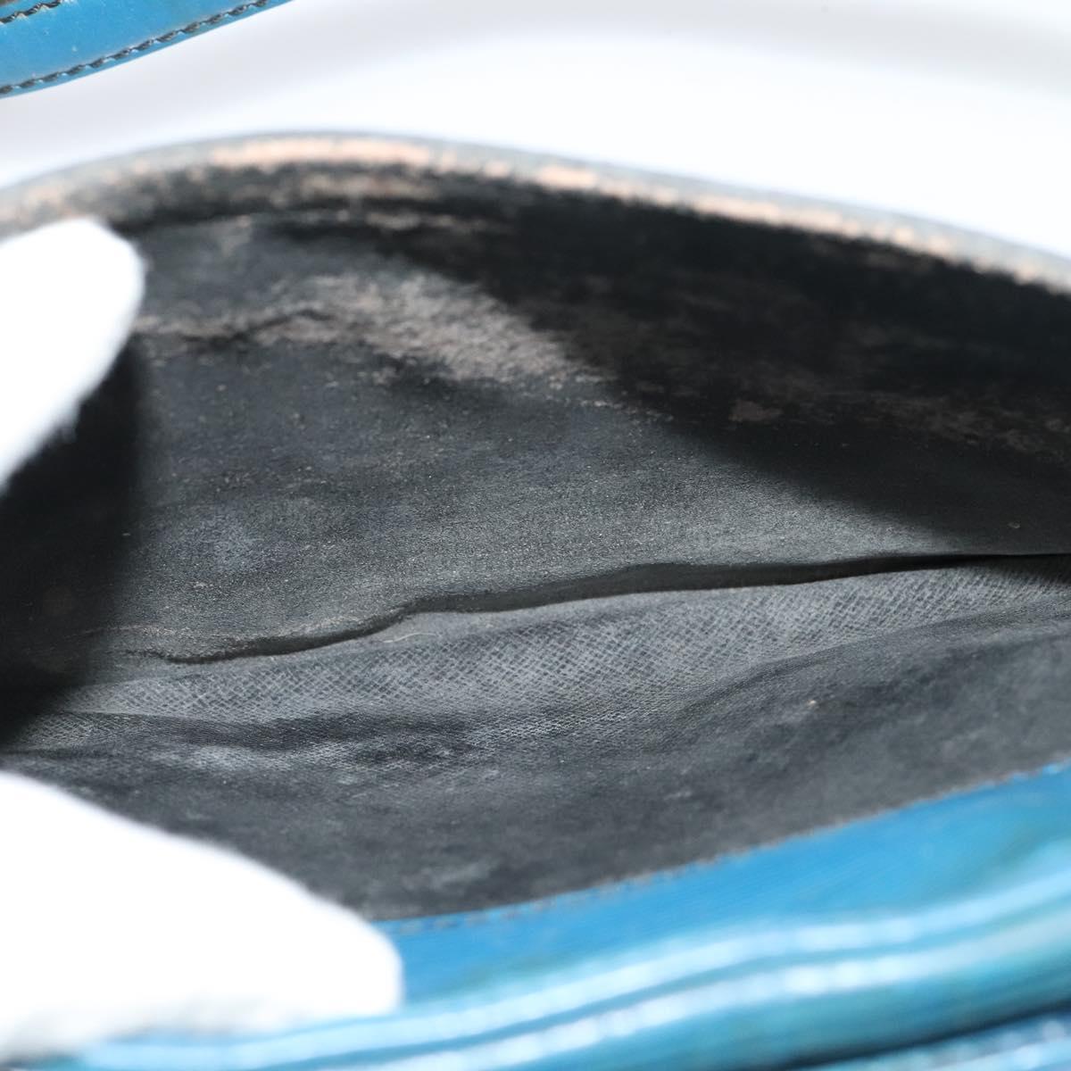 LOUIS VUITTON Epi June Feuille Shoulder Bag Blue M52155 LV Auth 135469