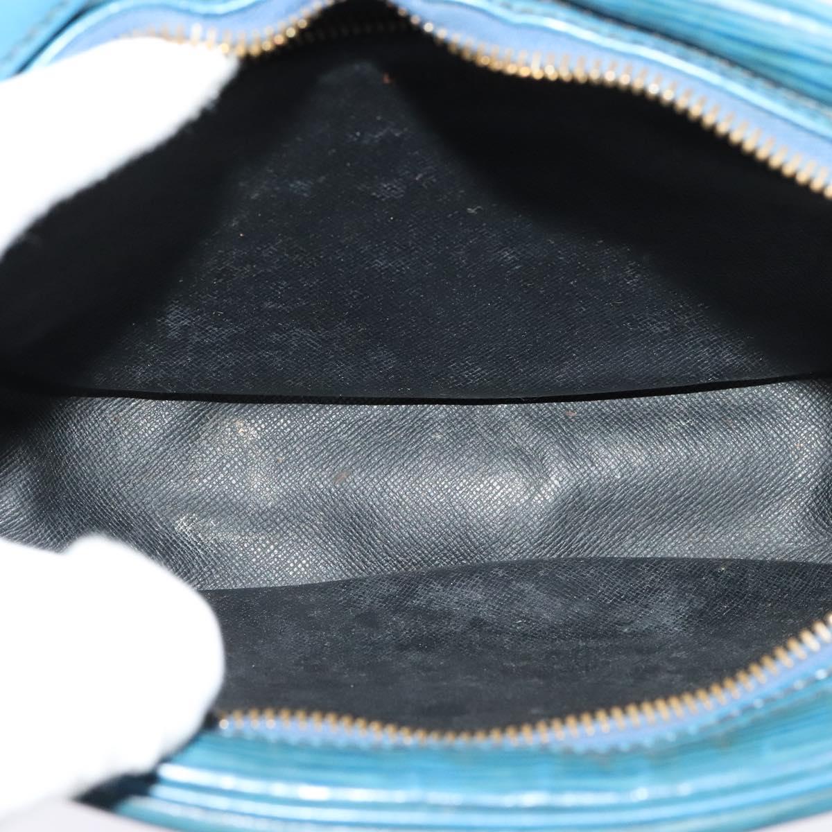 LOUIS VUITTON Epi June Feuille Shoulder Bag Blue M52155 LV Auth 135469