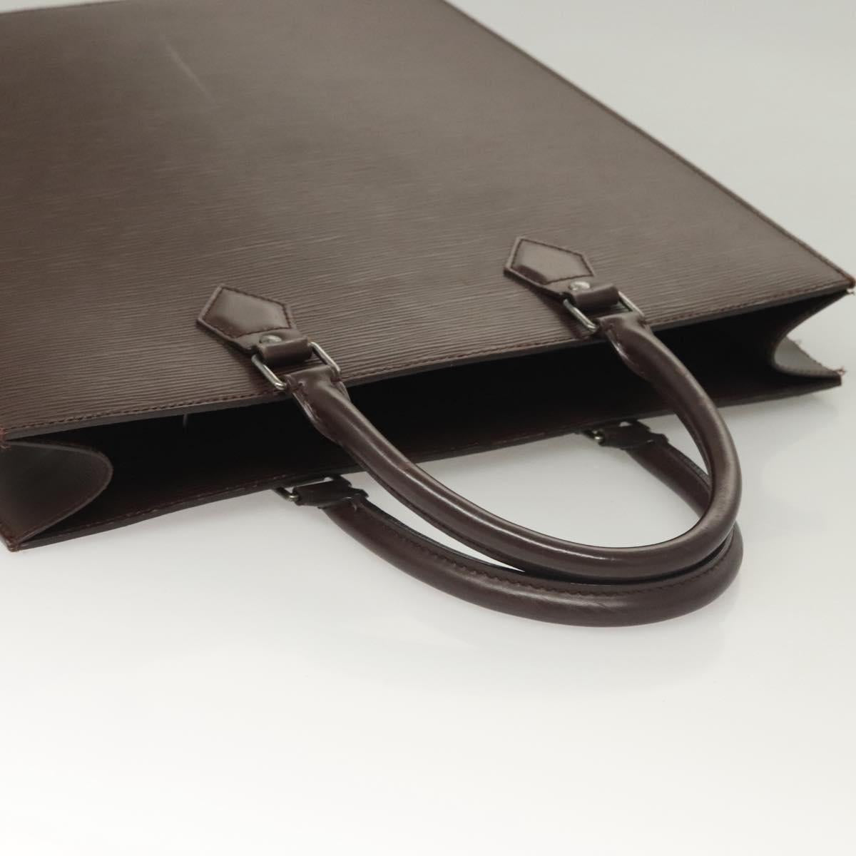 LOUIS VUITTON Epi Sac Plat Hand Bag Mocha M5908D LV Auth 135472