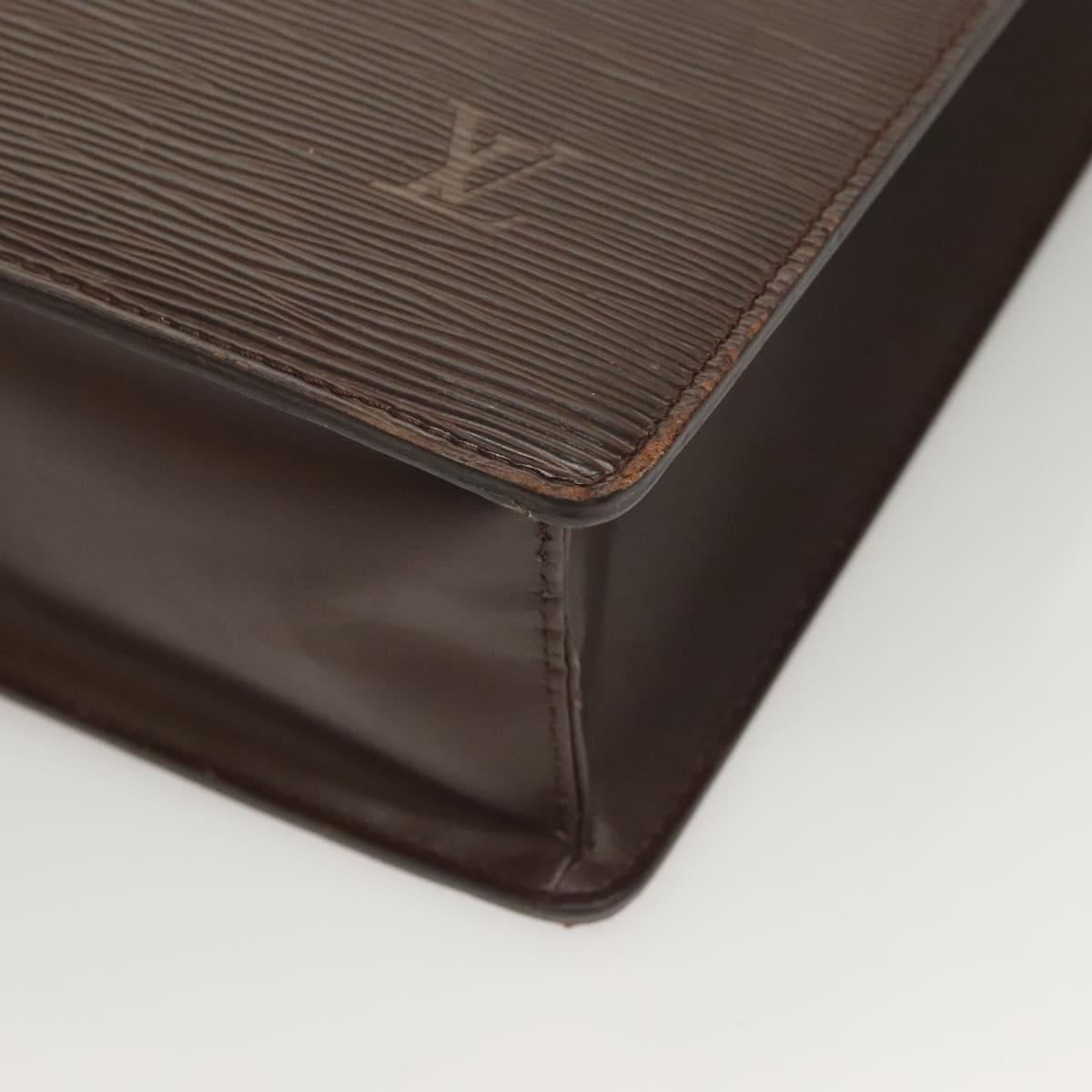 LOUIS VUITTON Epi Sac Plat Hand Bag Mocha M5908D LV Auth 135472