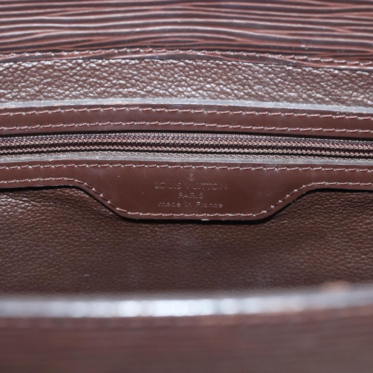 LOUIS VUITTON Epi Sac Plat Hand Bag Mocha M5908D LV Auth 135472