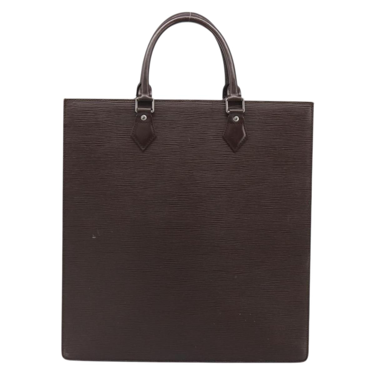 LOUIS VUITTON Epi Sac Plat Hand Bag Mocha M5908D LV Auth 135472
