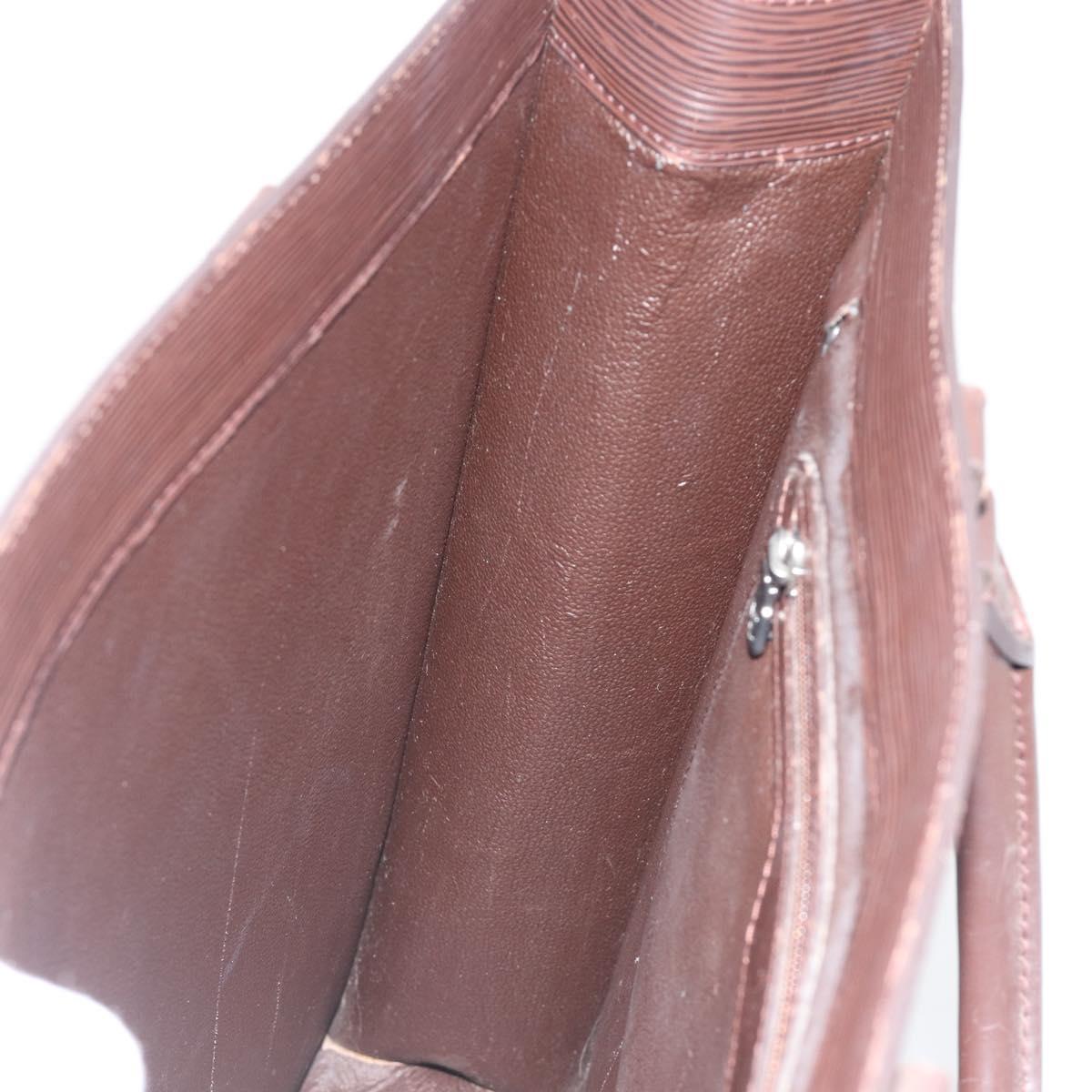 LOUIS VUITTON Epi Sac Plat Hand Bag Mocha M5908D LV Auth 135472